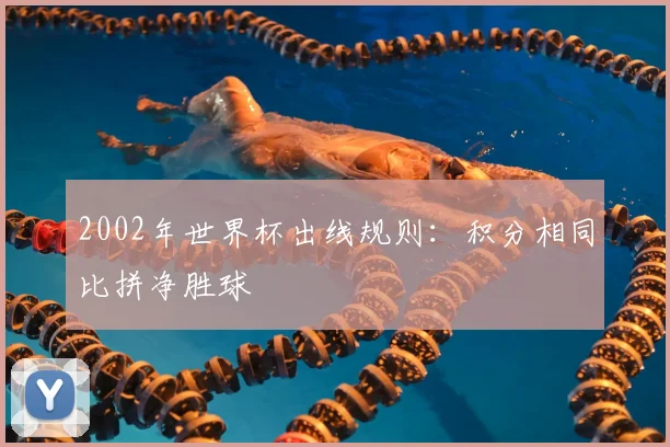 2002年世界杯出线规则：积分相同比拼净胜球